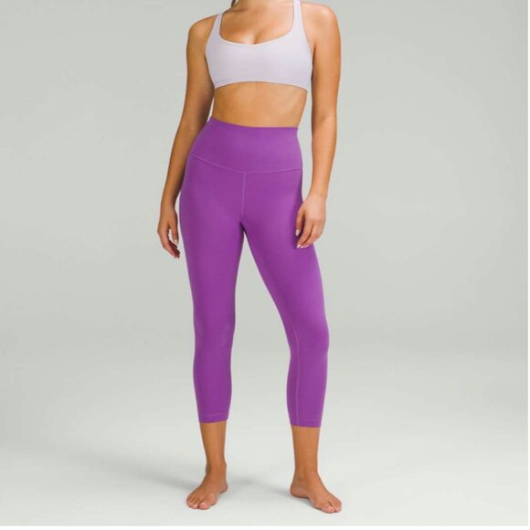 LuLuLemon NWOT, Align High Rise crop, 23", women's size 18, moonlight magenta. - Picture 6 of 9